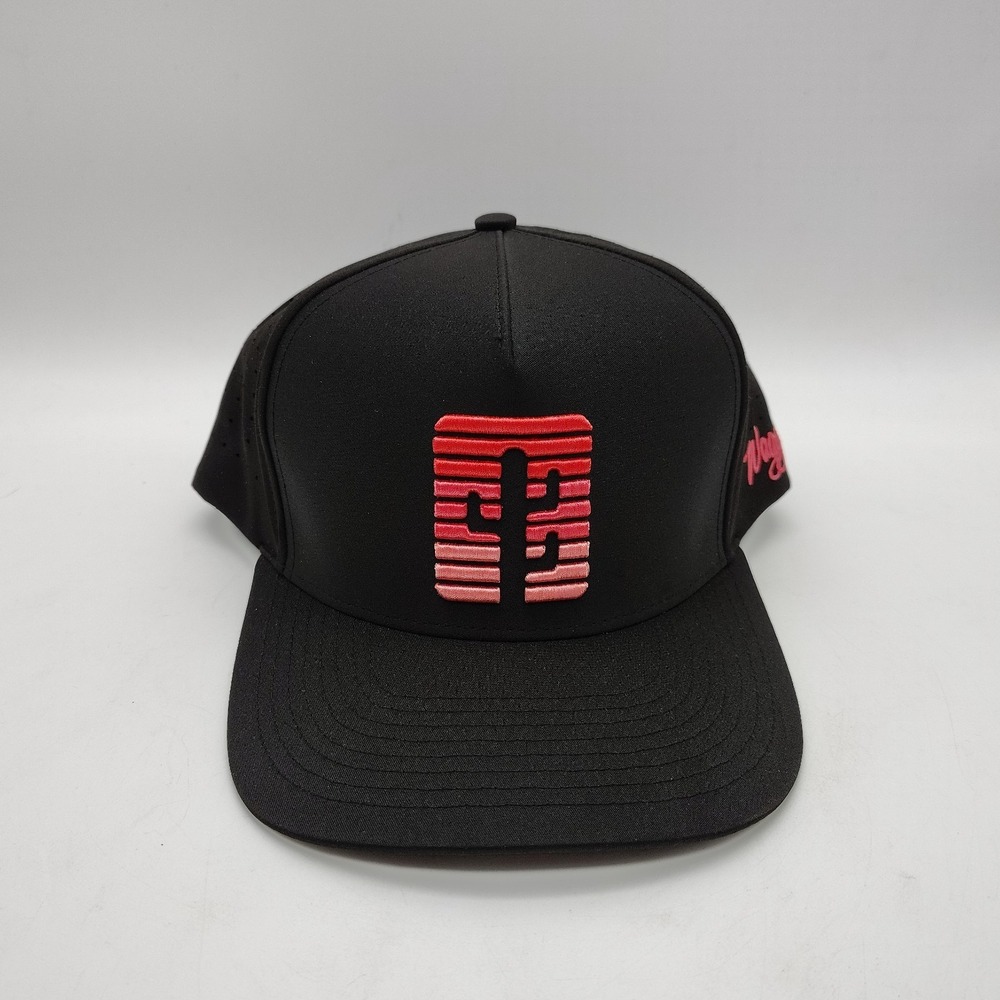 Waggle Mirage Cactus Golf Hat Cap Black And Pink OG Vented SnapBack NWT